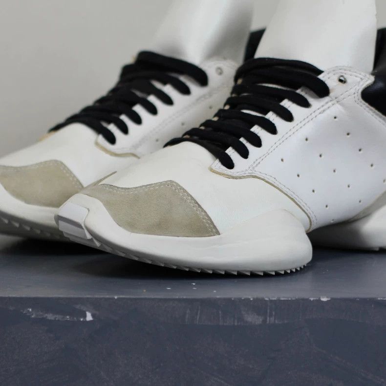Rick Owens rickowens adidas low top sneakers Size US 5 / EU 37 - 2 Thumbnail