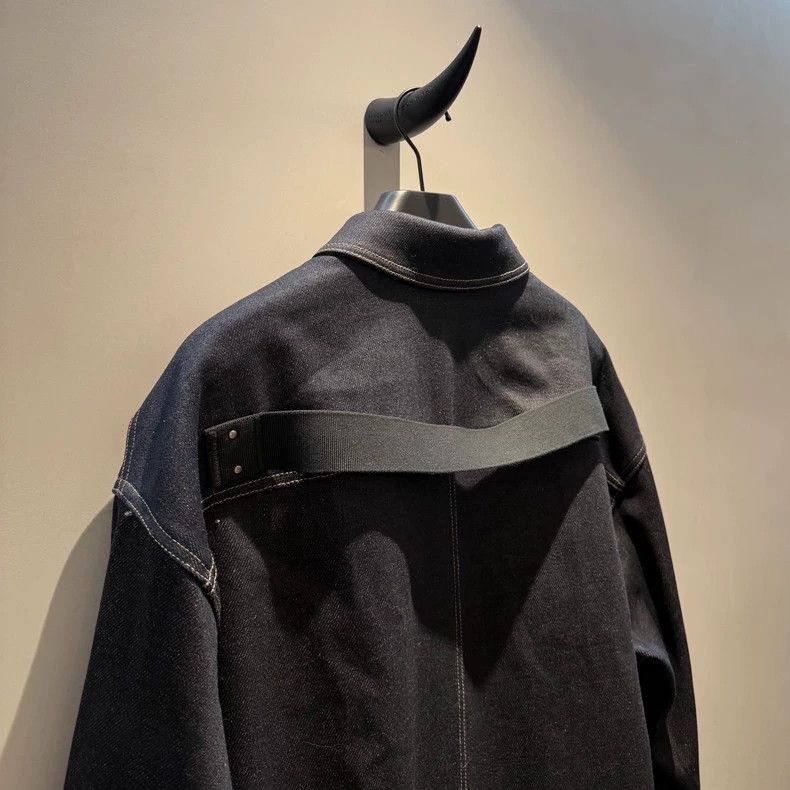 Rick Owens rickowens denim jacket for sale Size US L / EU 52-54 / 3 - 4 Thumbnail