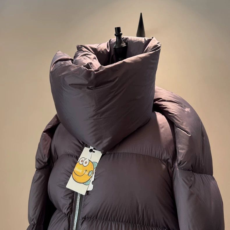 Rick Owens rickowens purple long down jacket Size US S / EU 44-46 / 1 - 2 Thumbnail