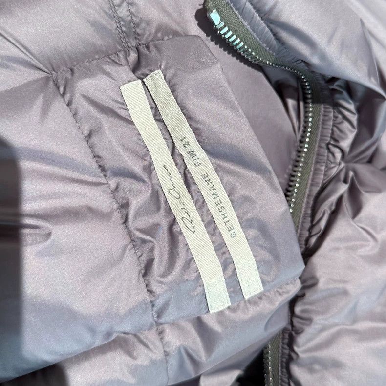 Rick Owens rickowens purple long down jacket Size US S / EU 44-46 / 1 - 5 Thumbnail