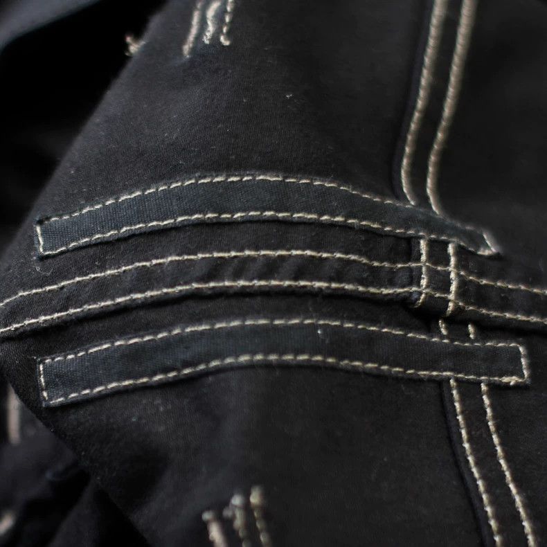 Rick Owens rickowens waxed slant zip moto pants Size US 31 - 4 Thumbnail