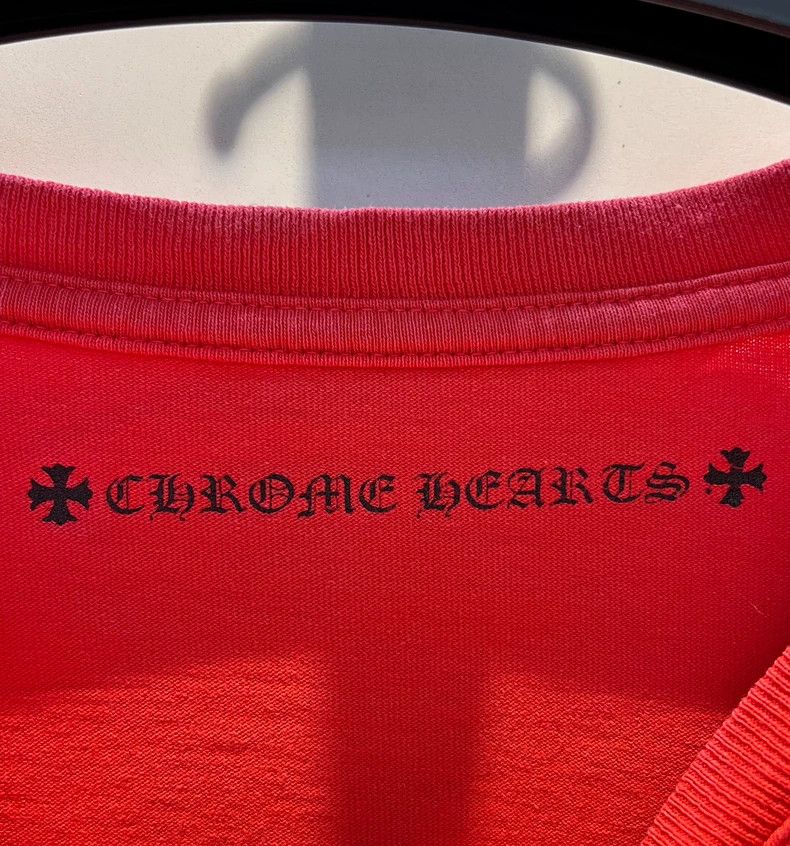 Chrome Hearts chrome hearts red short sleeve tee Size US XL / EU 56 / 4 - 4 Thumbnail