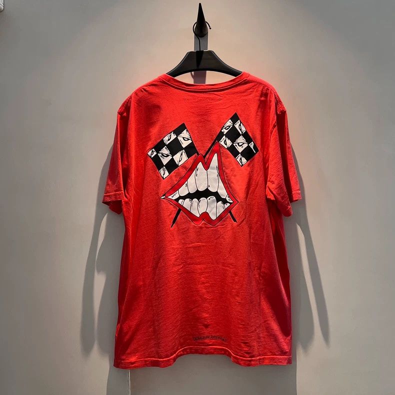 Chrome Hearts chrome hearts red short sleeve tee Size US XL / EU 56 / 4 - 2 Thumbnail