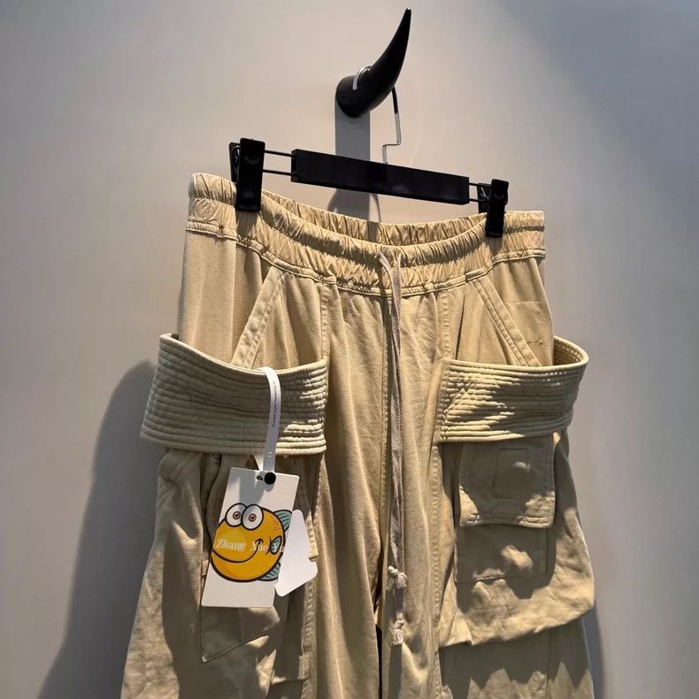 Rick Owens Drkshdw rickowens beige drawstring pants Size US 42 / EU 58 - 2 Thumbnail