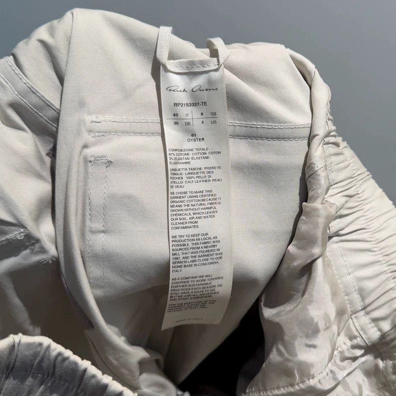 Rick Owens rickowens five-zip beige pants Size US 40 / EU 56 - 6 Thumbnail