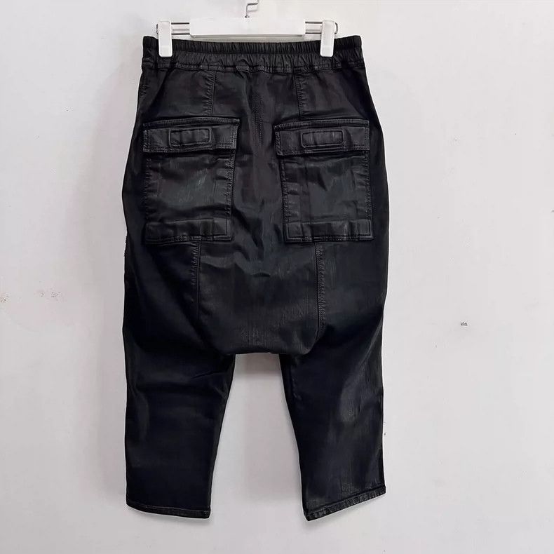 Rick Owens rickowens Double Line Waxed 7 - point Pants Size US 26 / EU 42 - 3 Thumbnail