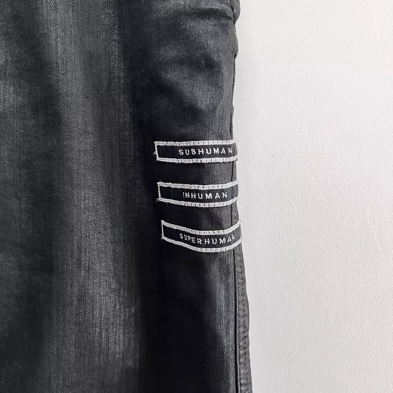 Rick Owens rickowens Double Line Waxed 7 - point Pants Size US 26 / EU 42 - 2 Thumbnail