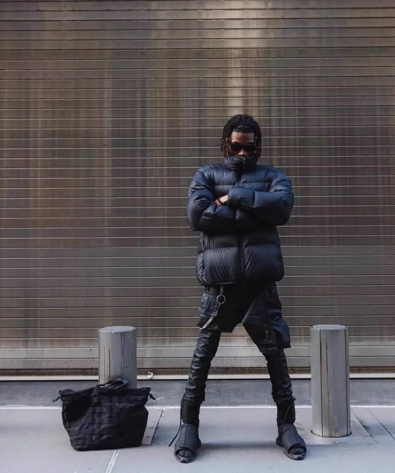 rickowens size 31 slant front biker pants