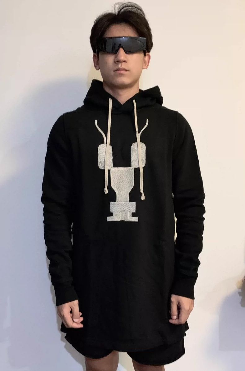 Rick Owens Rick Owens Sub-line Logo Black Hoodie Size US M / EU 48-50 / 2 - 6 Thumbnail