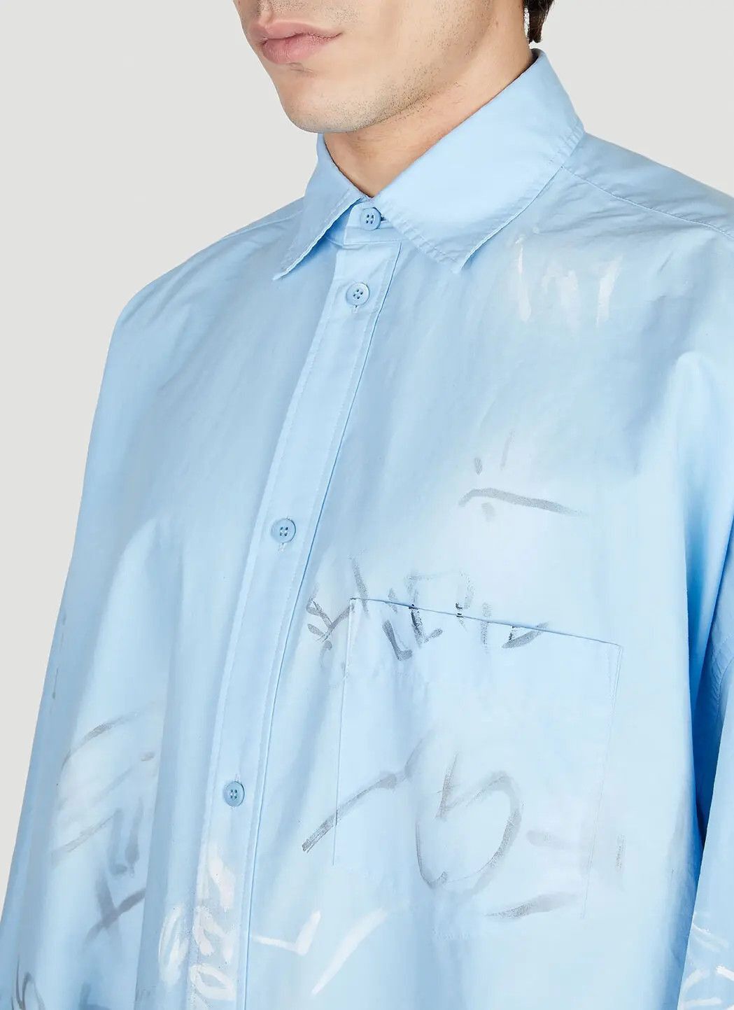 Balenciaga graffiti shirt oversized Size US M / EU 48-50 / 2 - 4 Thumbnail