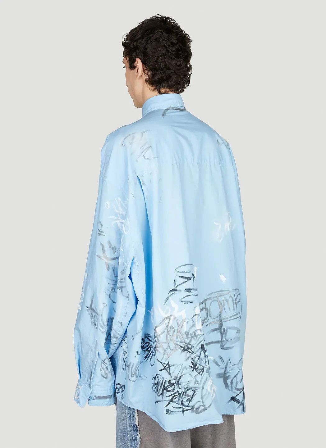Balenciaga graffiti shirt oversized Size US M / EU 48-50 / 2 - 2 Thumbnail