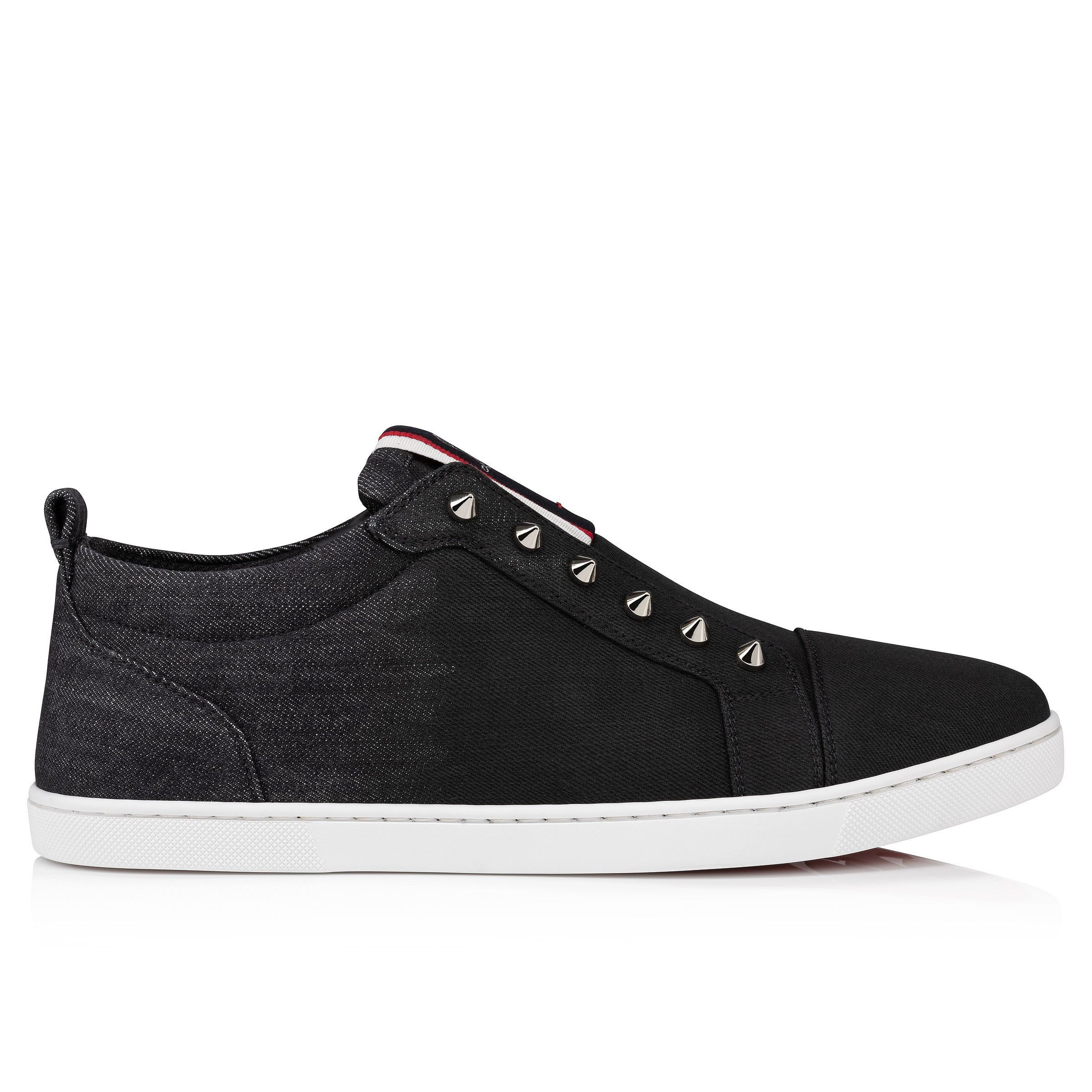 Christian Louboutin F.A.V Fique A Vontade black denim Size US 10 / EU 43 - 2 Thumbnail