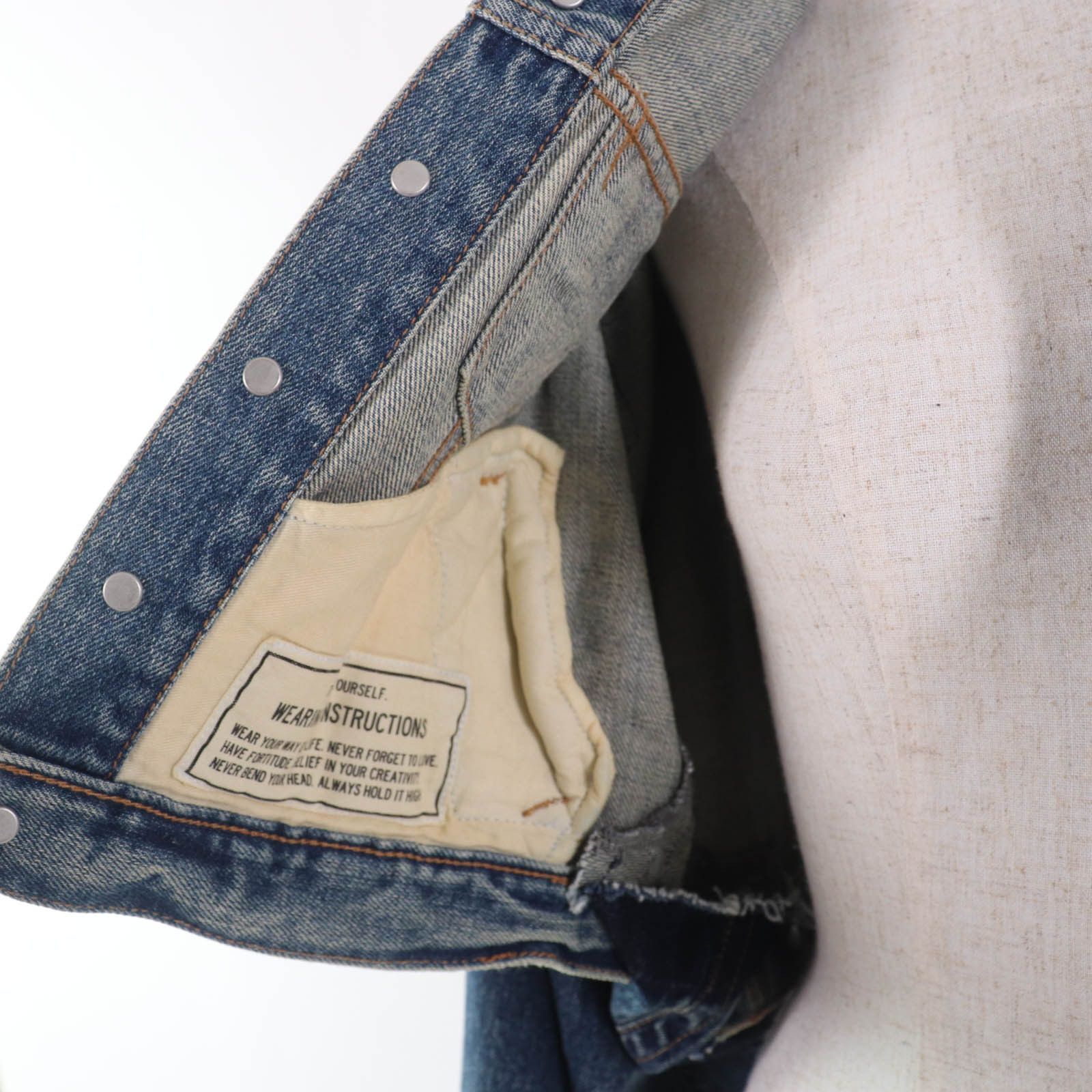 Other Other Maison MIHARA YASUHIRO Denim Jacket Cotton Denim Jacket Cotton Outerwear B14BL063 Size ONE SIZE - 5 Thumbnail