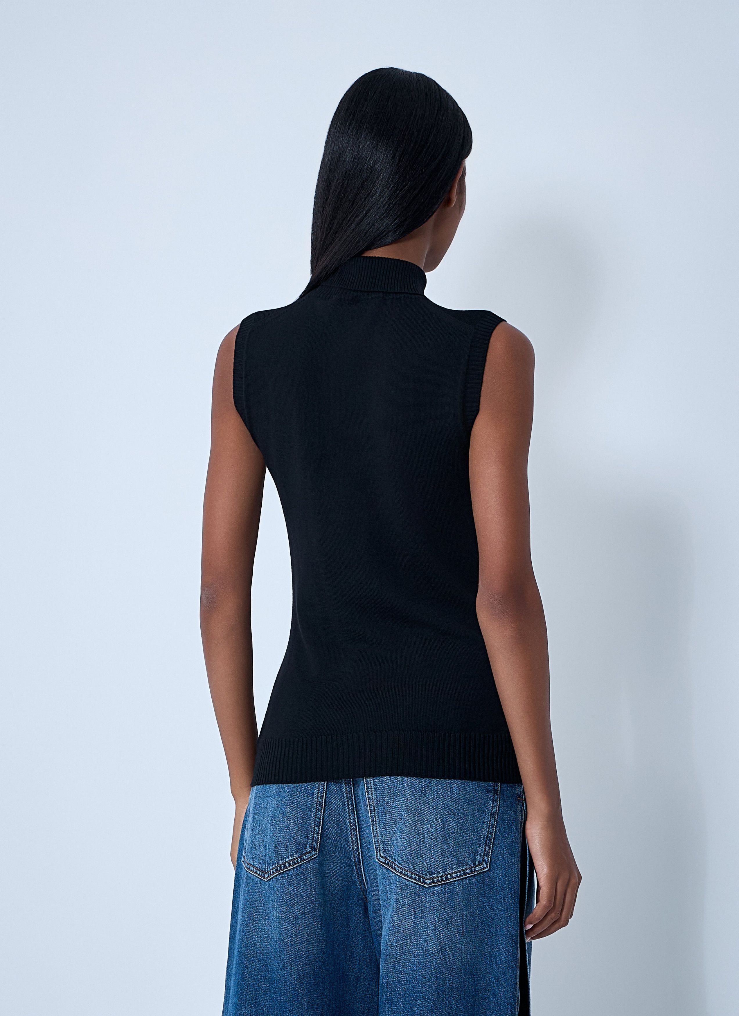 Sportmax Wool Turtleneck Top Size XS / US 0-2 / IT 36-38 - 4 Thumbnail