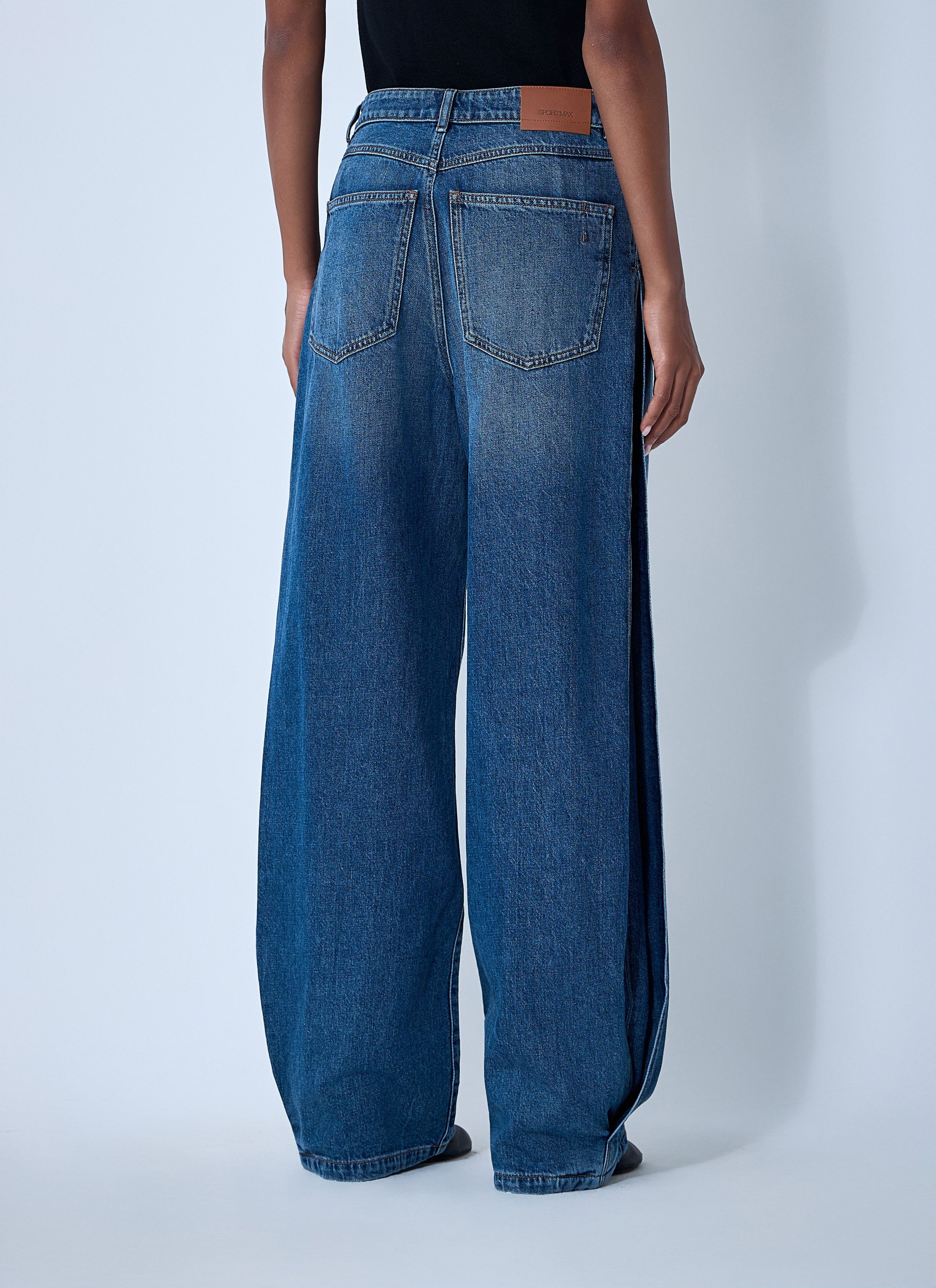 Sportmax Wide-Leg Jeans Size 29" - 4 Thumbnail