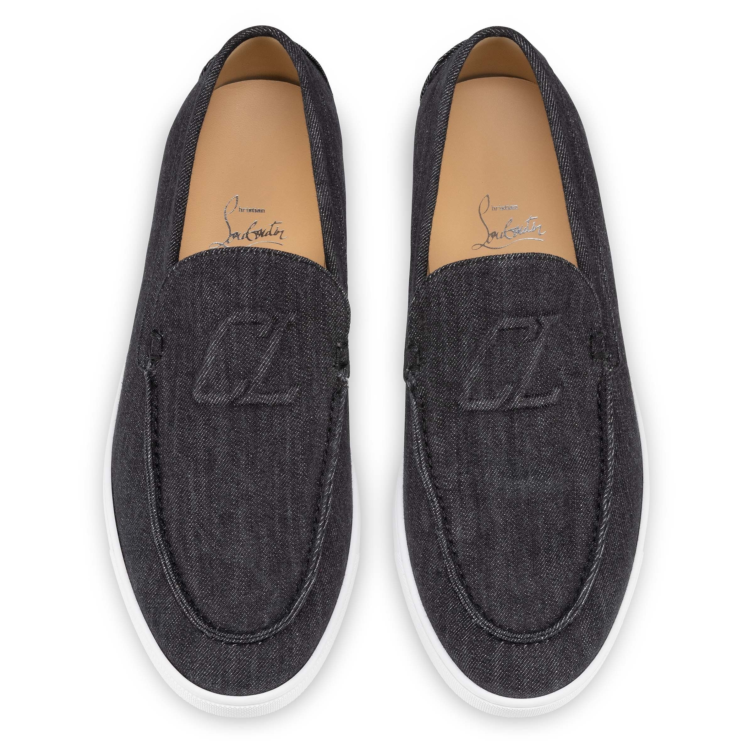 Christian Louboutin varsiboat black denim Size US 10 / EU 43 - 4 Thumbnail