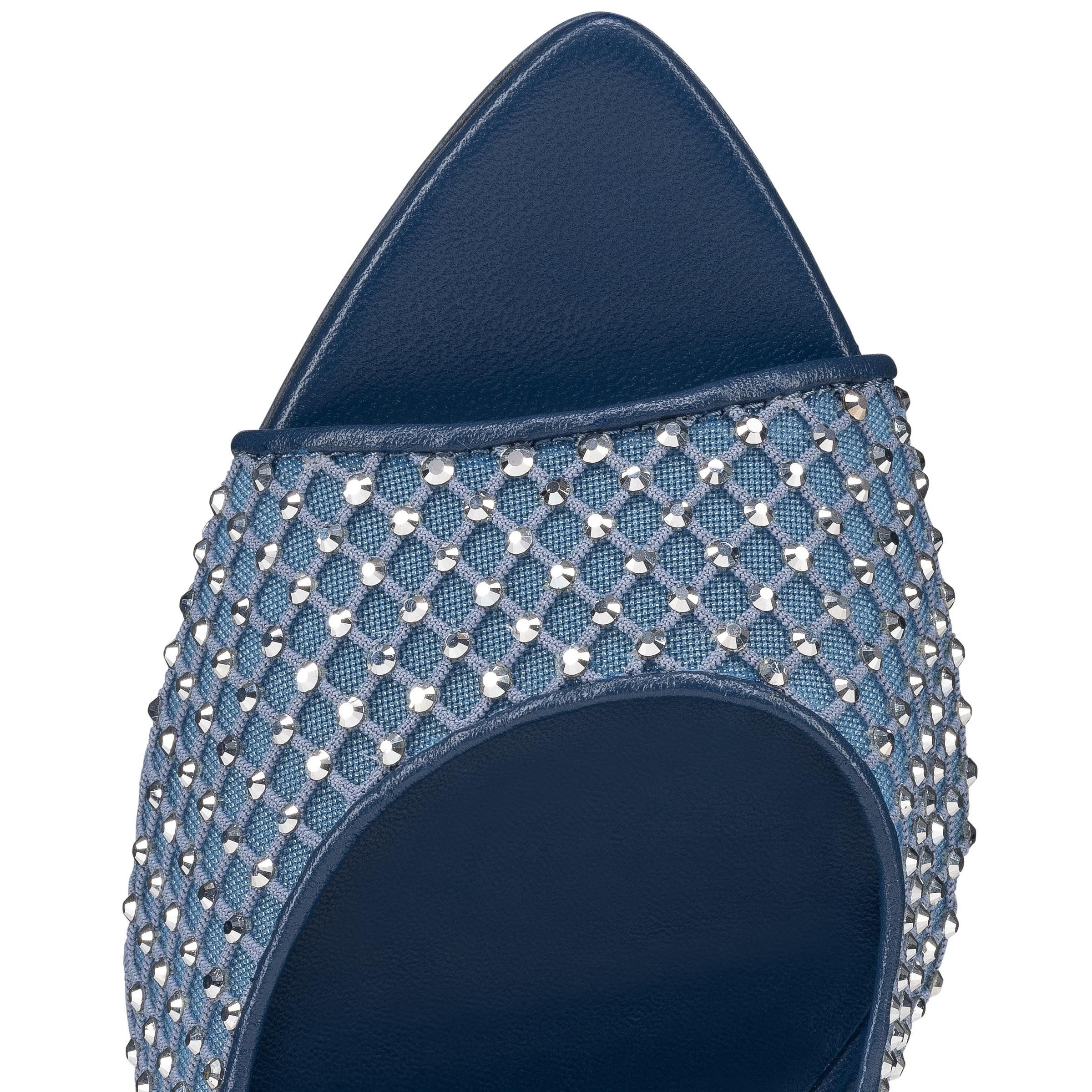 Christian Louboutin apostropha mule mesh strass Size US 5 / IT 35 - 5 Thumbnail