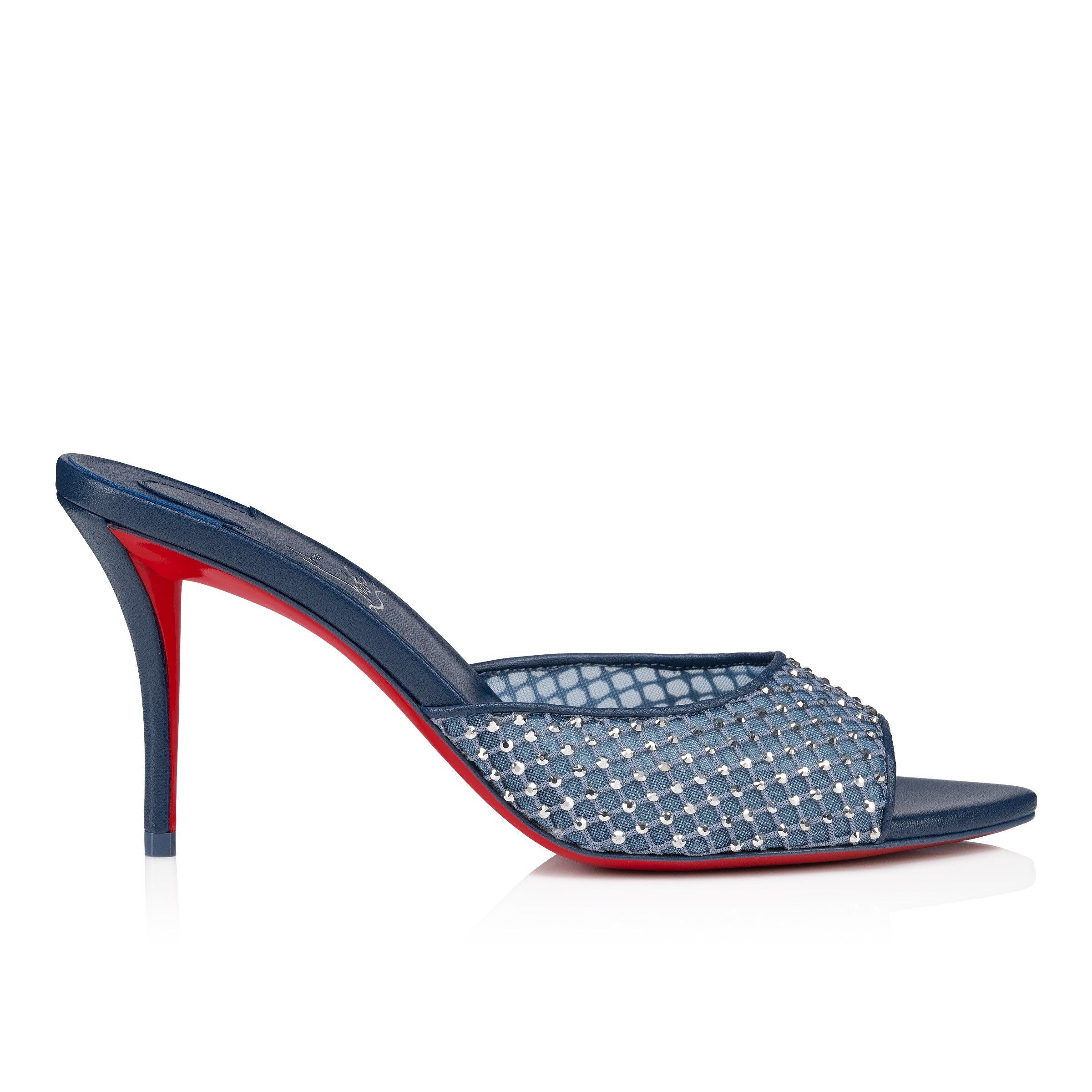 Christian Louboutin apostropha mule mesh strass Size US 9 / IT 39 - 3 Thumbnail