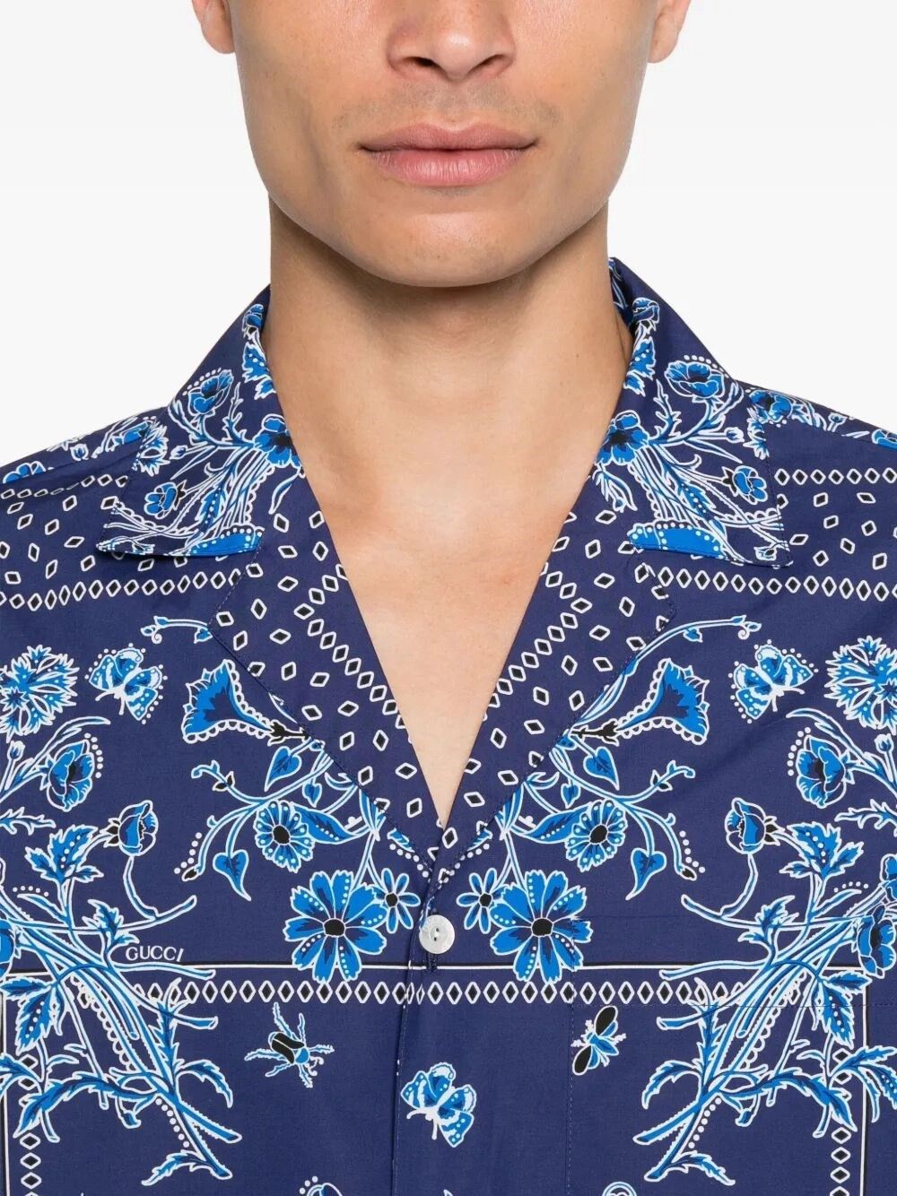 Gucci `Disco` Bowling Shirt Size US L / EU 52-54 / 3 - 5 Thumbnail