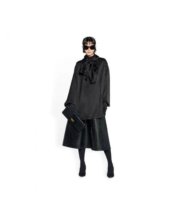 Balenciaga hourglass blouse in black Size M / US 6-8 / IT 42-44 - 2 Thumbnail