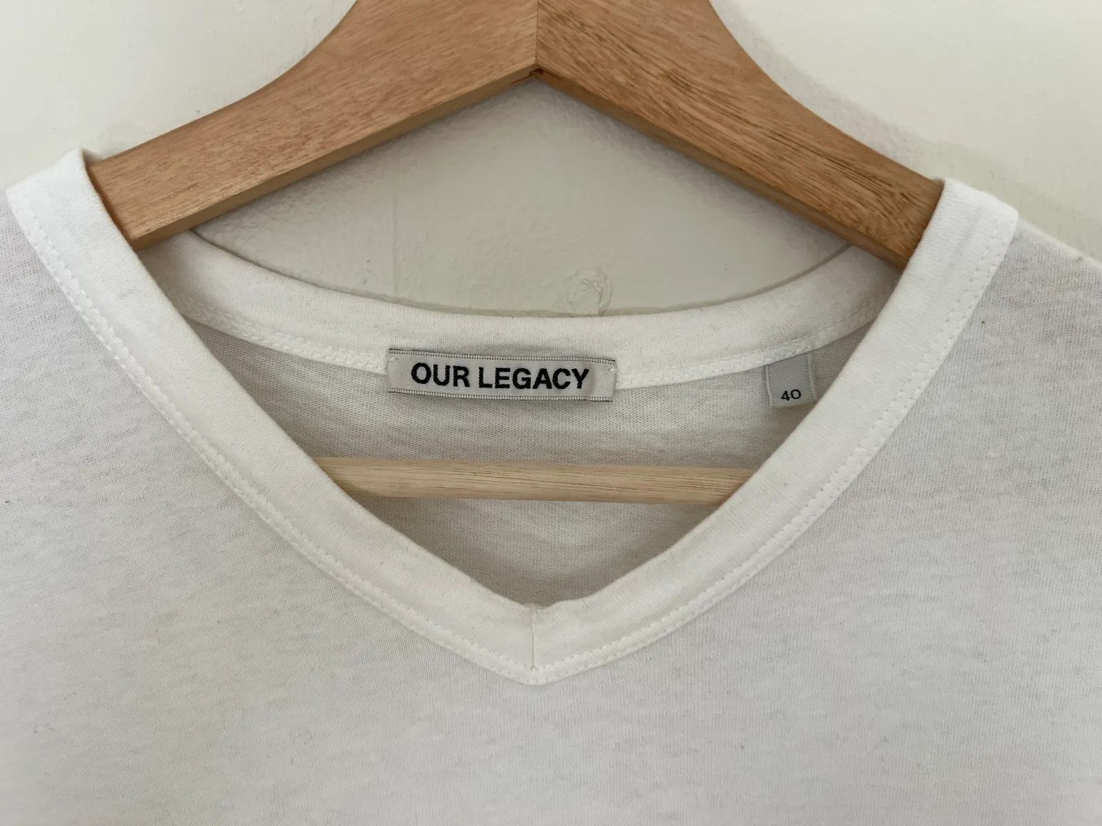 Our Legacy Our Legacy White army jersey Short Sleeve T-shirt Size M / US 6-8 / IT 42-44 - 3 Thumbnail