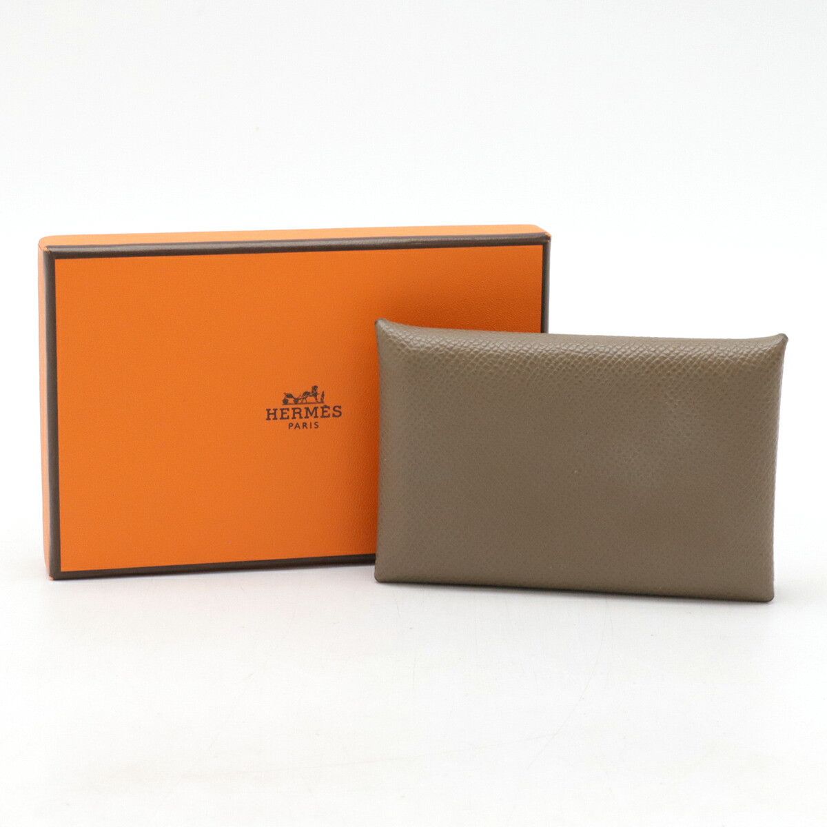 Hermes Hermes Hermes Calvi Epsom Card Case Leather Card Case Stamp B (2023) Size ONE SIZE - 8 Thumbnail