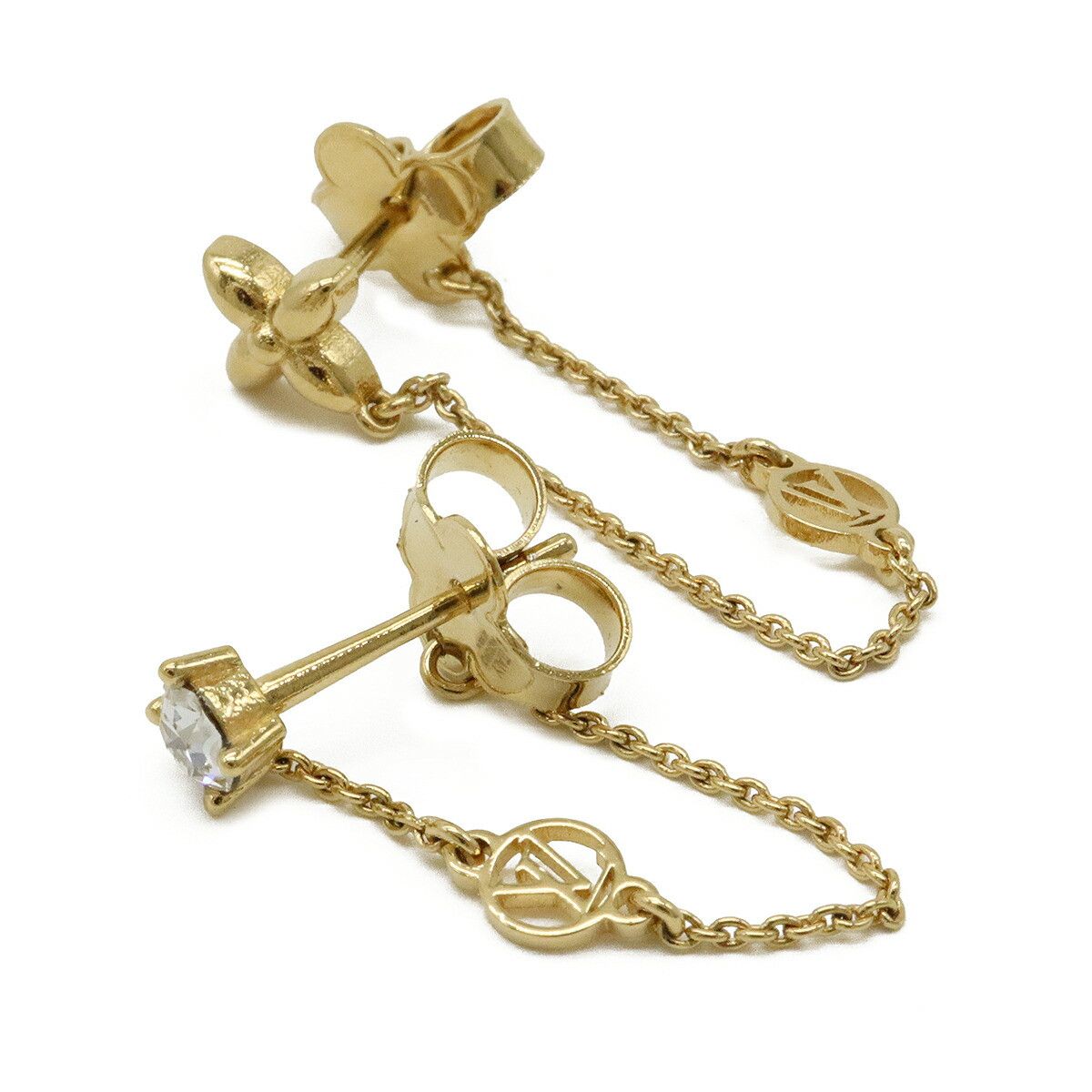 Louis Vuitton Louis Vuitton Louis Vuitton Boucle d'Oreille Petit Louis Earrings Metal Earrings M00390 Size ONE SIZE - 2 Thumbnail