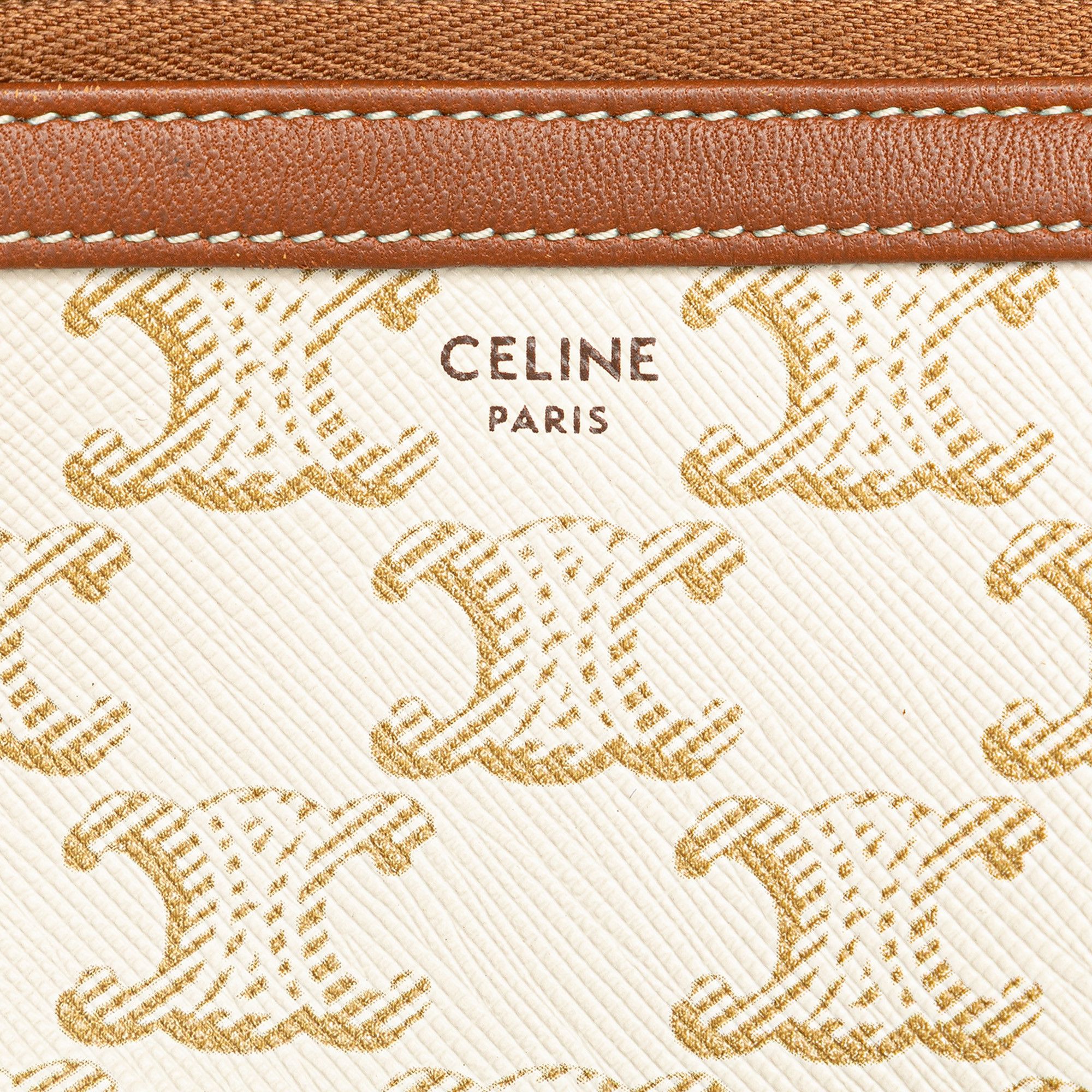 Celine Celine Triomphe Coated Canvas Clutch On Chain Size ONE SIZE - 7 Thumbnail