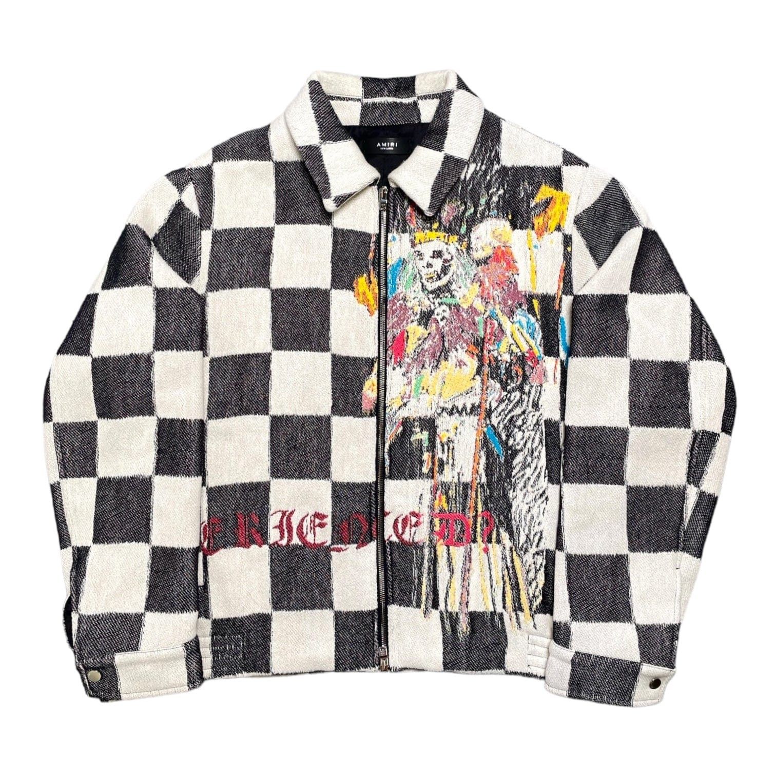 Amiri X Wes Lang Sacrifices Jacket Black White