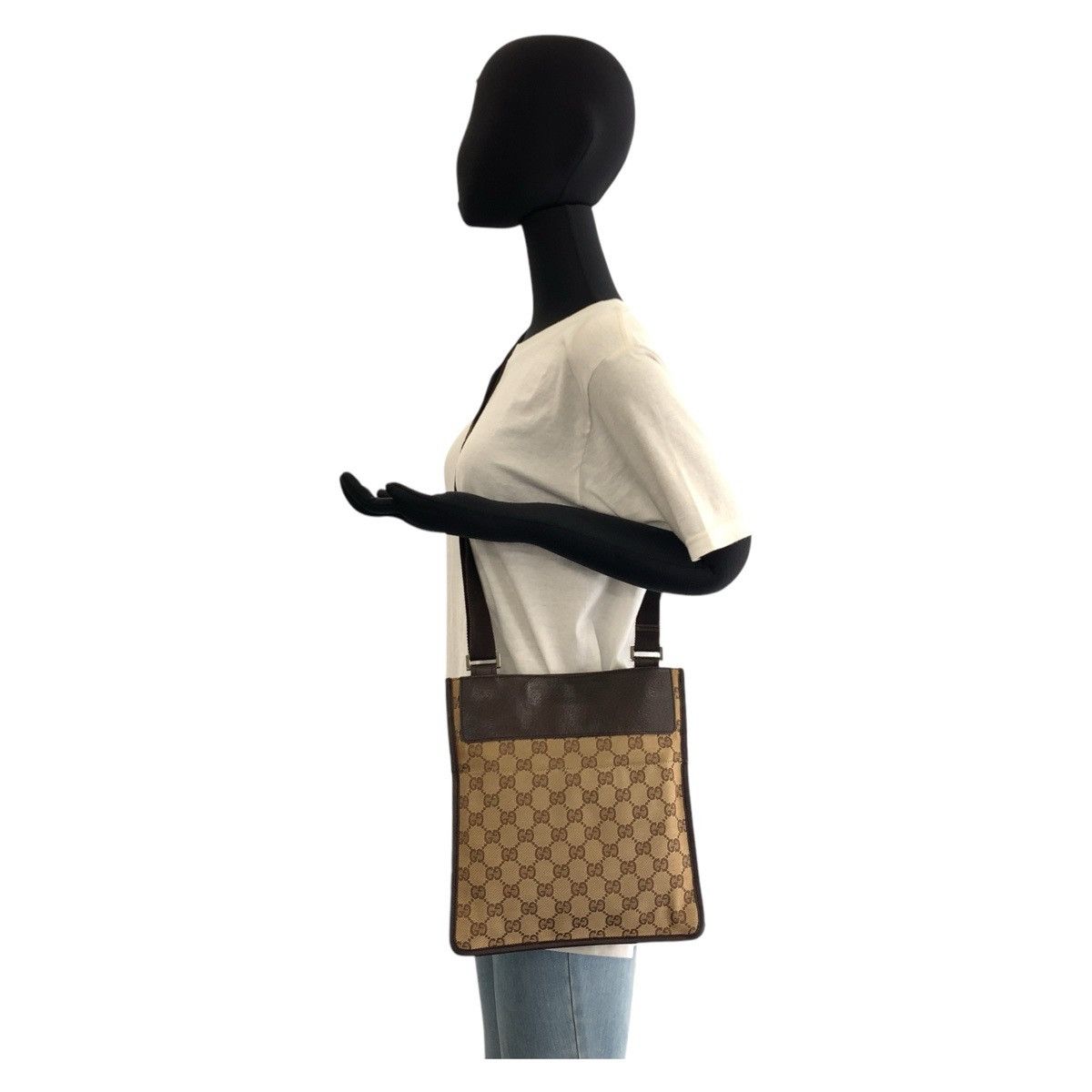 Gucci Gucci Gucci 27639 Leather Shoulder Bag Leather Shoulder Bag 27639 Size ONE SIZE - 6 Thumbnail