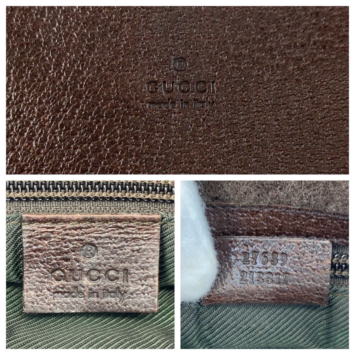 Gucci Gucci Gucci 27639 Leather Shoulder Bag Leather Shoulder Bag 27639 Size ONE SIZE - 4 Thumbnail