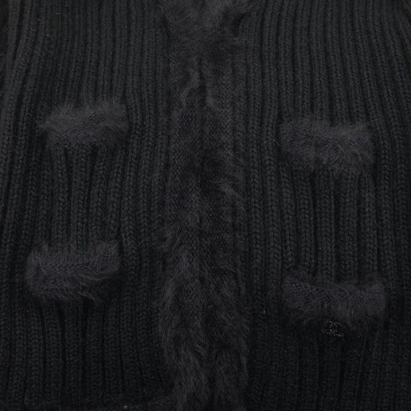 Chanel Chanel Chanel Coco Mark Angora Polyamide Cardigan Others Tops Size ONE SIZE - 3 Thumbnail
