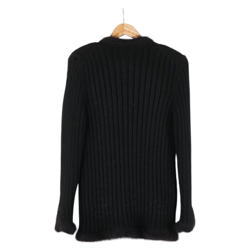 Chanel Chanel Chanel Coco Mark Angora Polyamide Cardigan Others Tops Size ONE SIZE - 2 Thumbnail