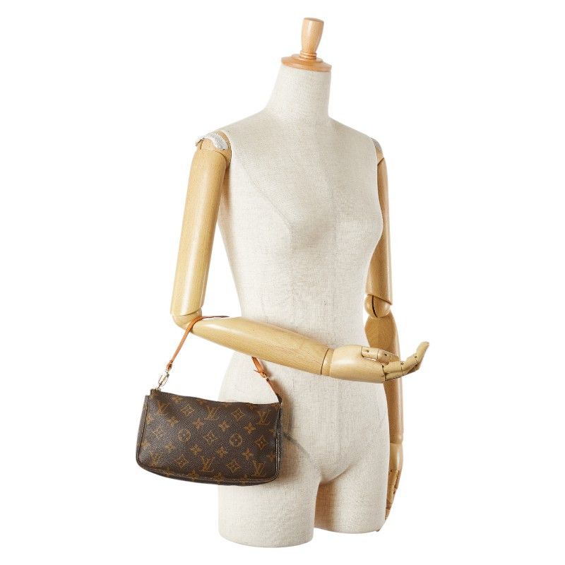Louis Vuitton Louis Vuitton Louis Vuitton Pochette Accessoires Monogram Shoulder Bag Canvas Shoulder Bag M51980 Size ONE SIZE - 12 Thumbnail