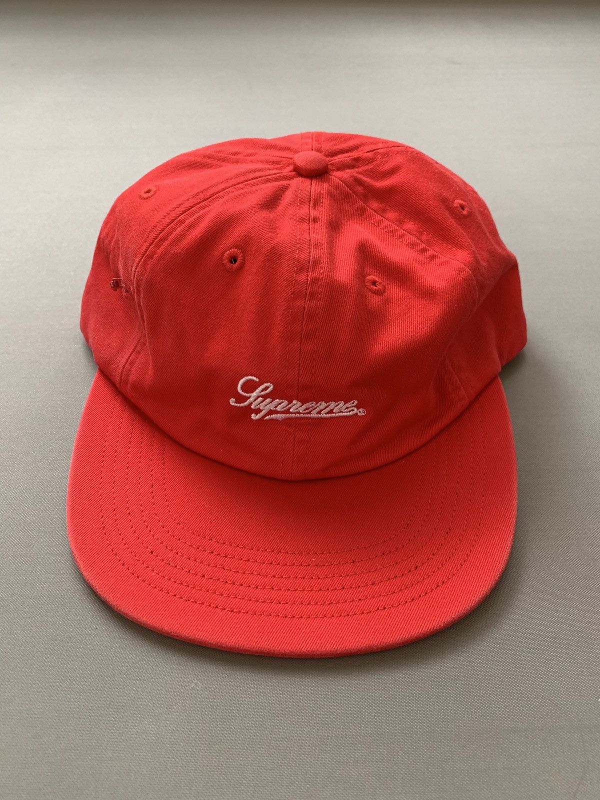 Supreme Supreme SS18 Red Script Logo Hat Grailed