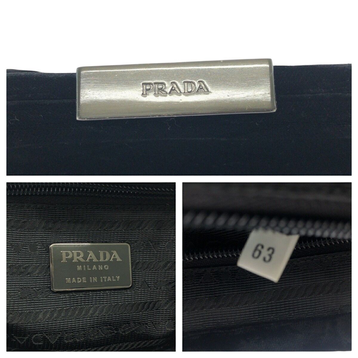 Prada Prada Prada Velour Tote Bag Others Tote Bag DUTY FREE for USA Size ONE SIZE - 4 Thumbnail