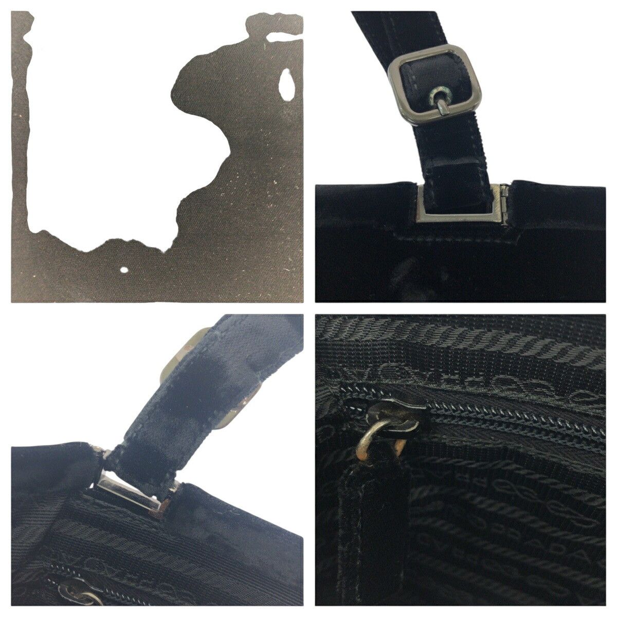 Prada Prada Prada Velour Tote Bag Others Tote Bag DUTY FREE for USA Size ONE SIZE - 6 Thumbnail