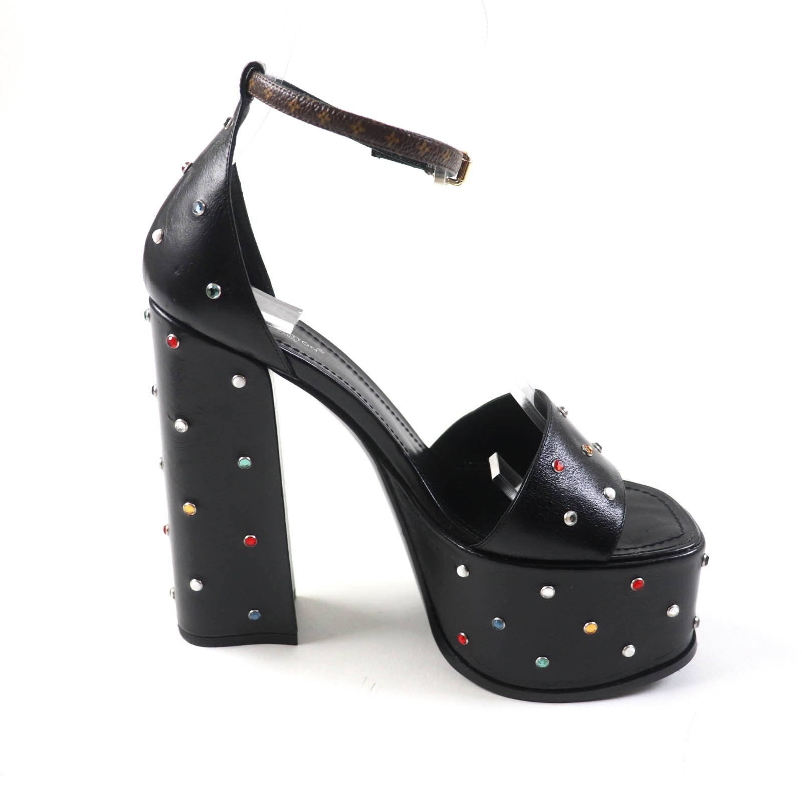 Louis Vuitton Louis Vuitton Louis Vuitton HEELED SANDALS Monogram Heeled Sandals Canvas Shoes Size ONE SIZE - 6 Thumbnail