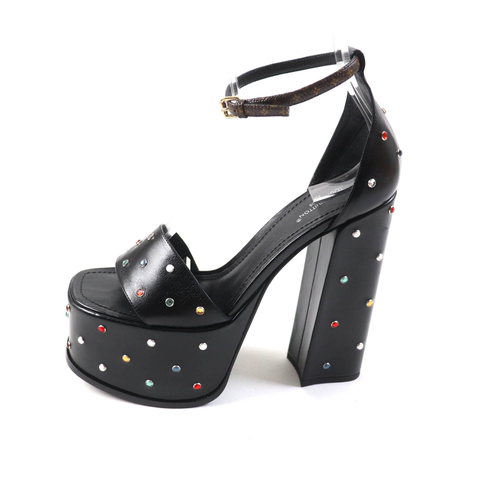 Louis Vuitton Louis Vuitton Louis Vuitton HEELED SANDALS Monogram Heeled Sandals Canvas Shoes Size ONE SIZE - 5 Thumbnail