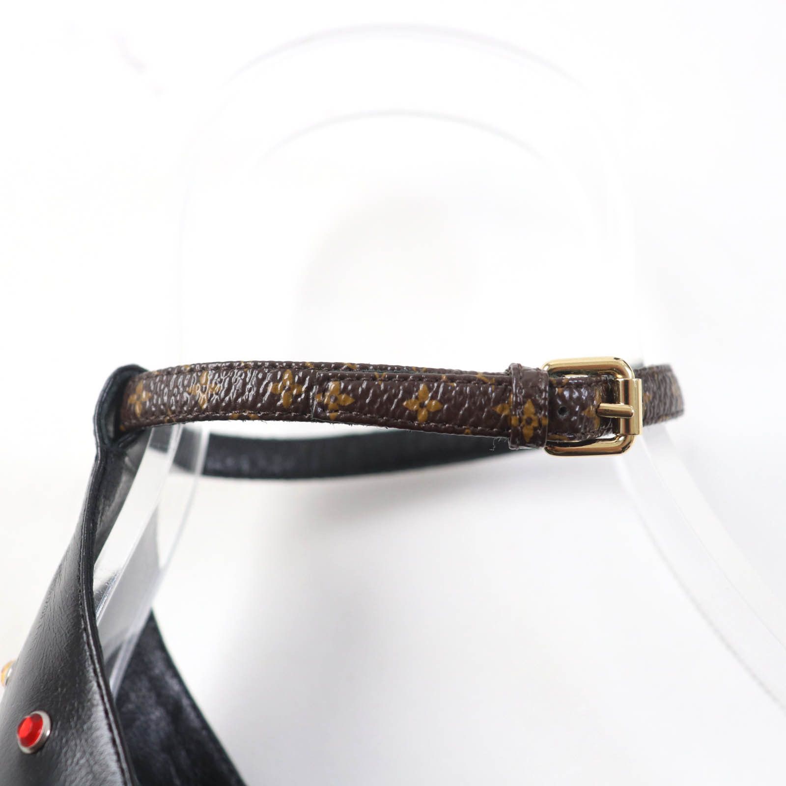 Louis Vuitton Louis Vuitton Louis Vuitton HEELED SANDALS Monogram Heeled Sandals Canvas Shoes Size ONE SIZE - 9 Thumbnail