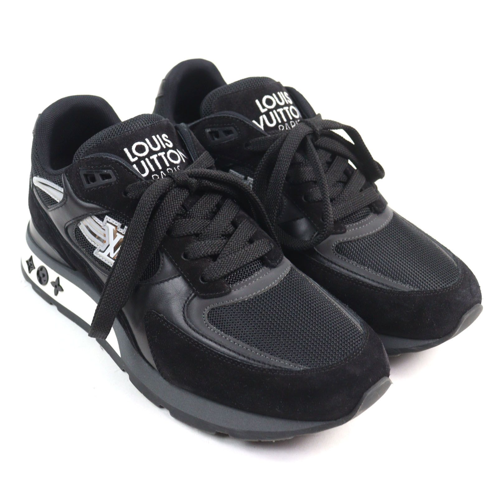Louis Vuitton Louis Vuitton Louis Vuitton LV Initials Leather Sneakers Leather Shoes 1A9J1D Size ONE SIZE - 3 Thumbnail
