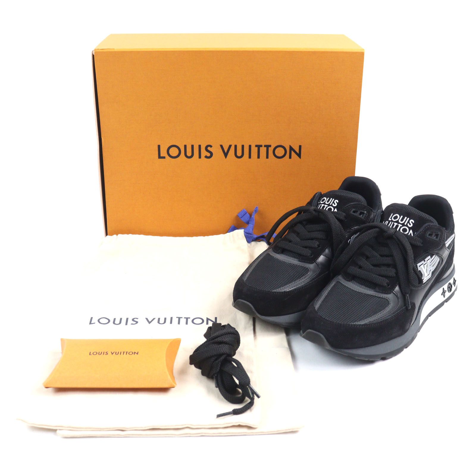 Louis Vuitton Louis Vuitton Louis Vuitton LV Initials Leather Sneakers Leather Shoes 1A9J1D Size ONE SIZE - 2 Thumbnail