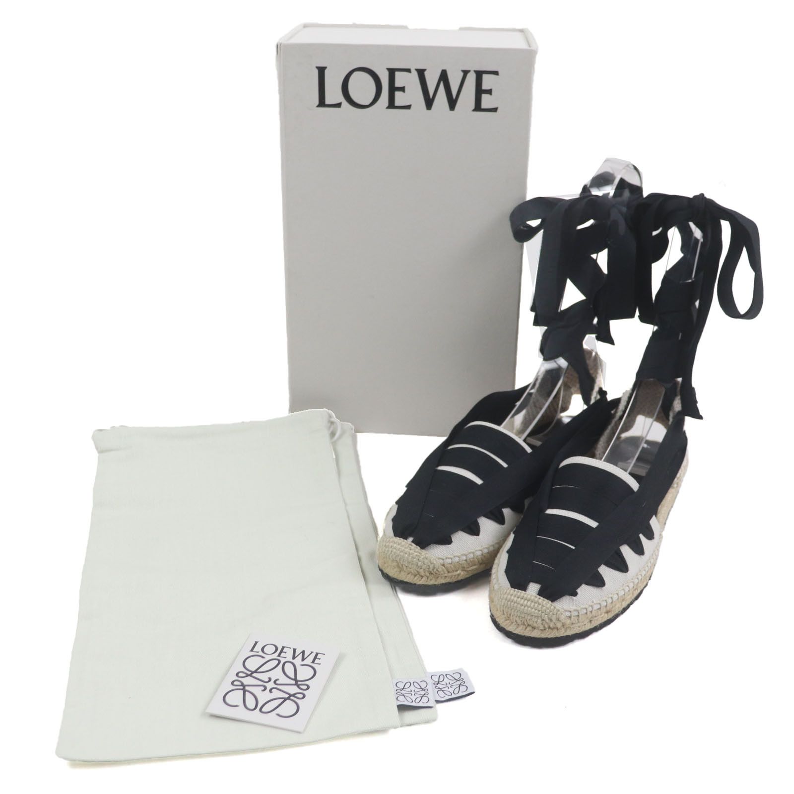Loewe Loewe Loewe Espadrilles Canvas Sandals Canvas Shoes Size ONE SIZE - 2 Thumbnail