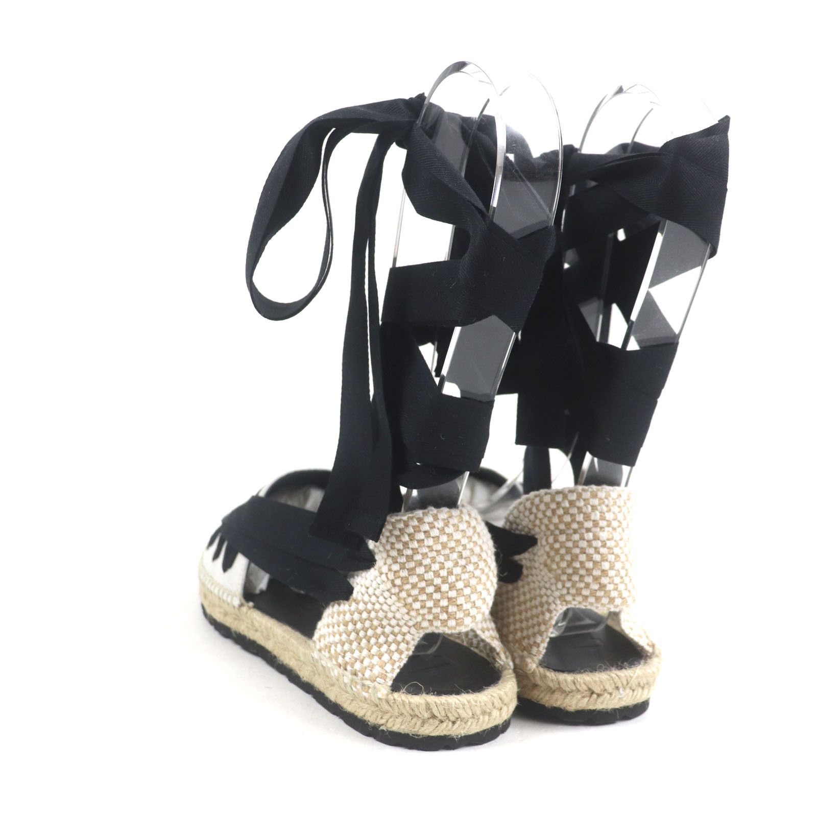 Loewe Loewe Loewe Espadrilles Canvas Sandals Canvas Shoes Size ONE SIZE - 4 Thumbnail