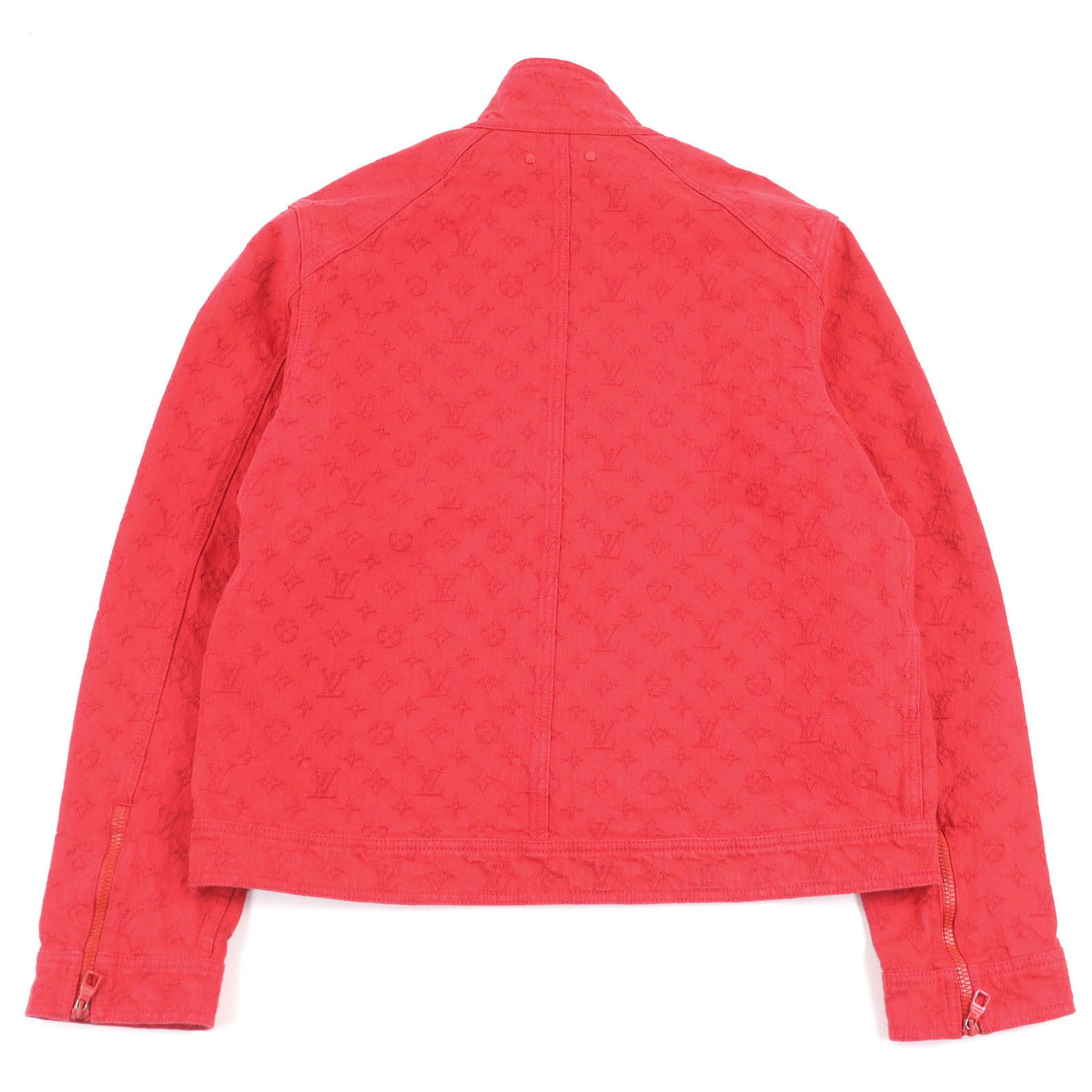 Louis Vuitton Louis Vuitton Louis Vuitton Monogram Denim Jacket Denim Outerwear 1A5PDR Size ONE SIZE - 4 Thumbnail