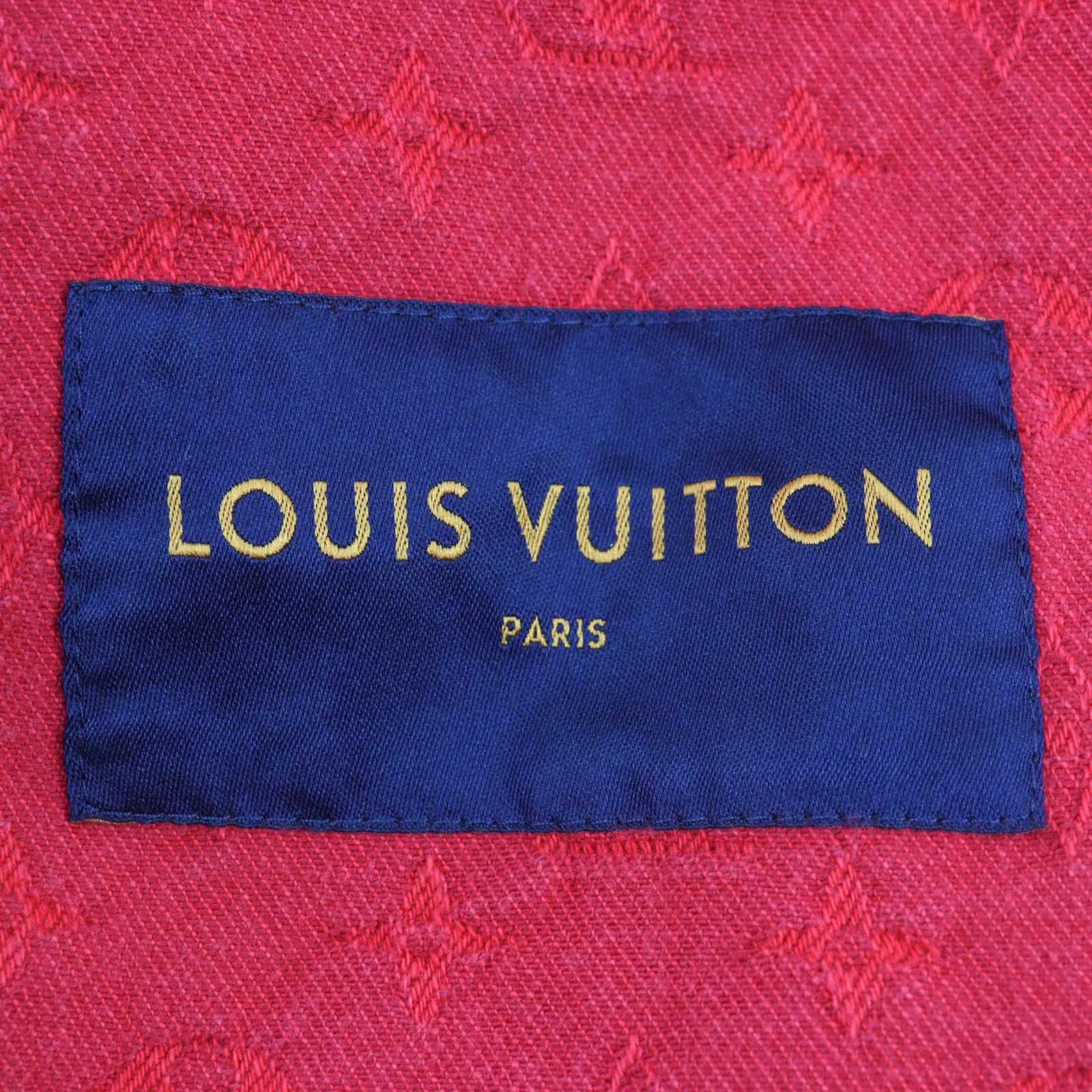 Louis Vuitton Louis Vuitton Louis Vuitton Monogram Denim Jacket Denim Outerwear 1A5PDR Size ONE SIZE - 10 Thumbnail