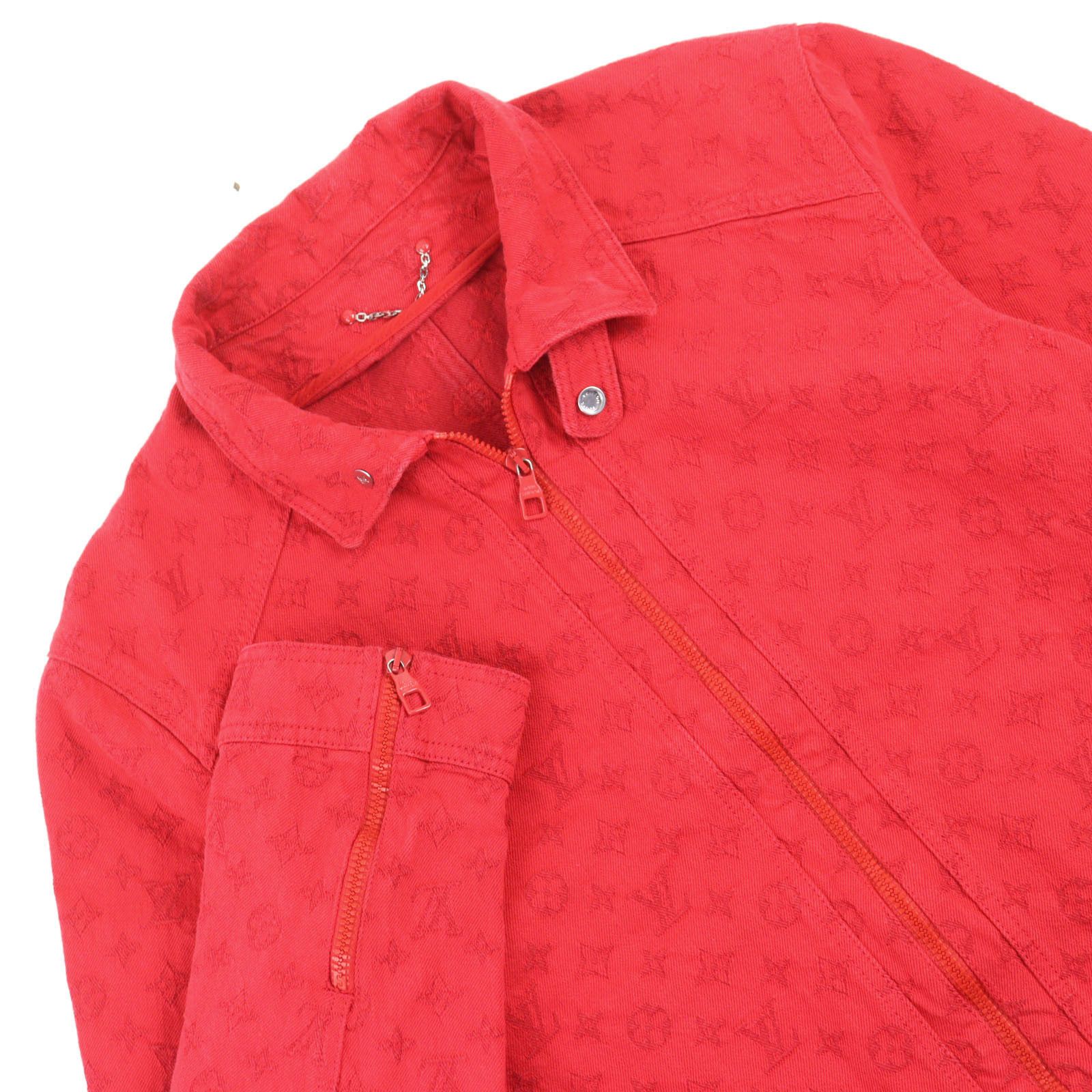 Louis Vuitton Louis Vuitton Louis Vuitton Monogram Denim Jacket Denim Outerwear 1A5PDR Size ONE SIZE - 2 Thumbnail