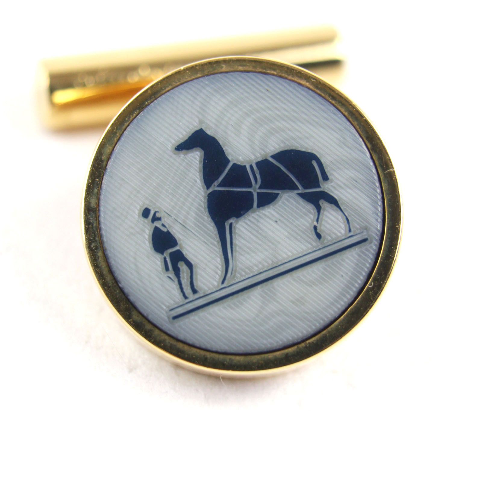 Hermes Hermes Hermes Corozo Carriage Logo Cufflinks Natural Material Cufflinks Size ONE SIZE - 9 Thumbnail