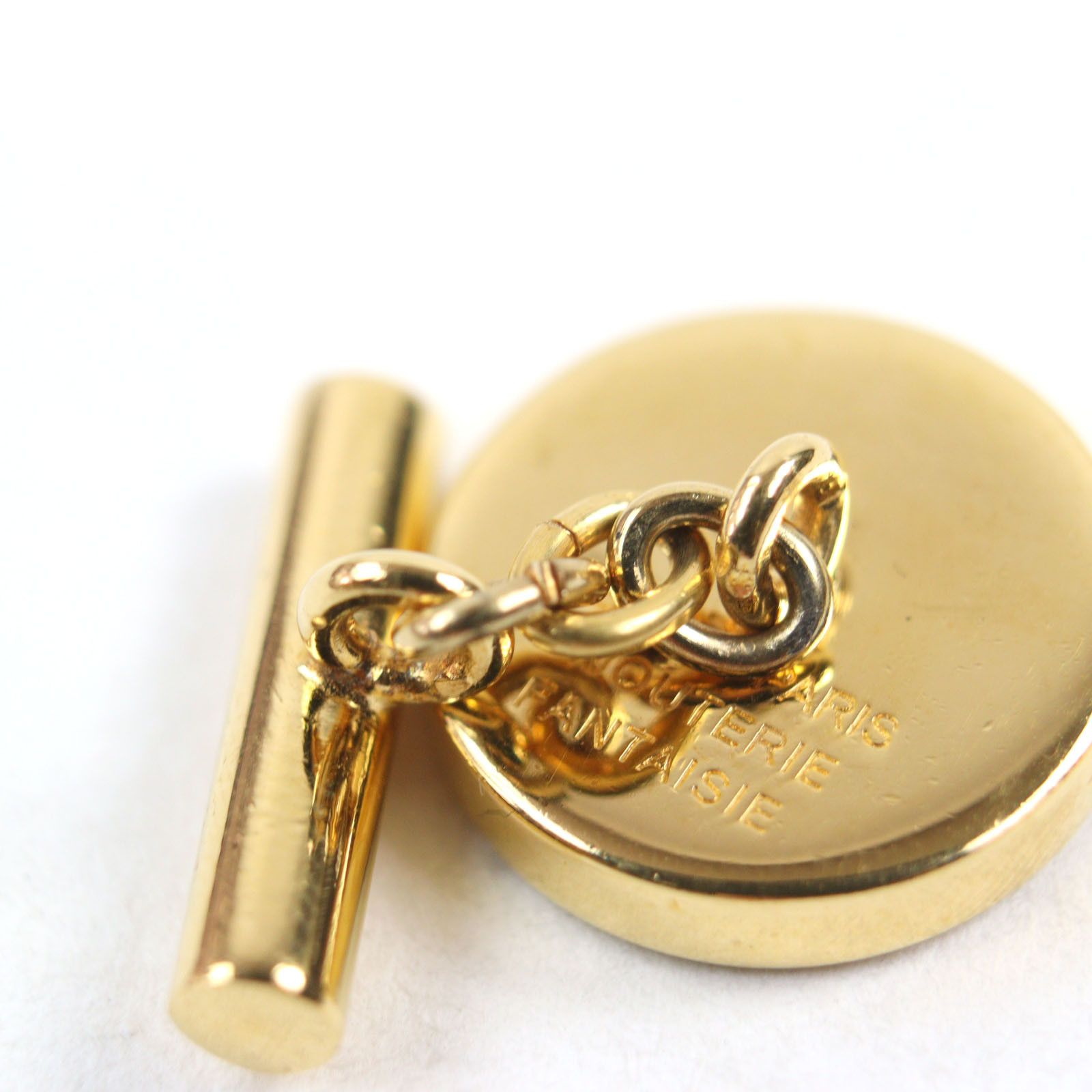 Hermes Hermes Hermes Corozo Carriage Logo Cufflinks Natural Material Cufflinks Size ONE SIZE - 10 Thumbnail