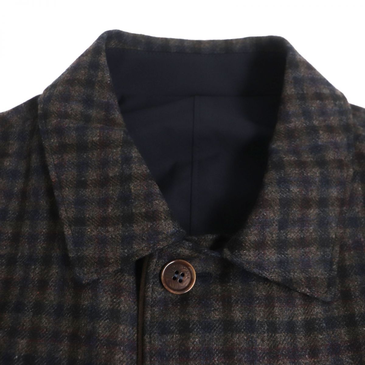 Other Other Loro Piana Coat Wool Coat Leather Outerwear Size ONE SIZE - 3 Thumbnail